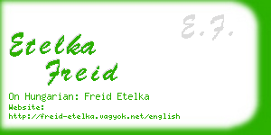 etelka freid business card